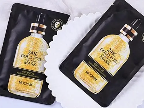 24K Gold Foil Hyaluronic Mask